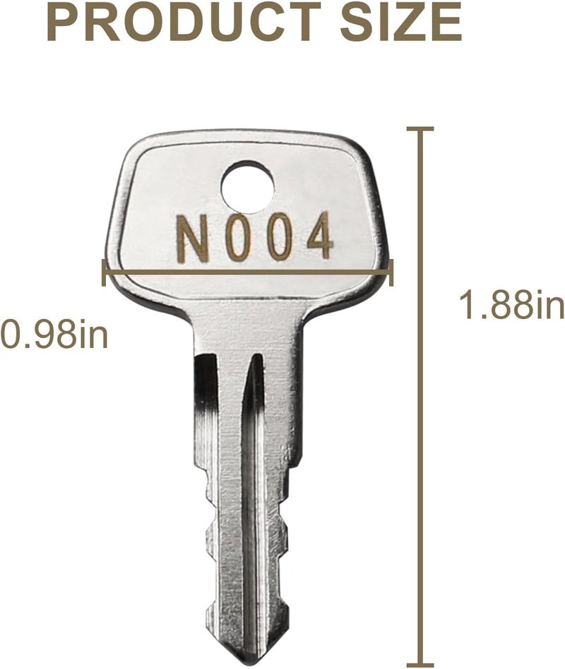 VIDABTE N004 Key Replacement, Series Frame Key for Thule Roof Racks,Carriers,Crossbars[Code N004] - Image 2